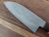 Adam Þórarinsson Santoku 17cm VG1 Damaskus/Eik, Járnviður og Birki