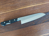 Yasuda Kotetsu Aogami Carbon Santoku 18cm
