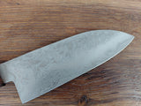 Adam Þórarinsson Santoku 17cm VG1 Damaskus/Eik, Járnviður og Birki