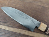 Adam Þórarinsson Santoku 17cm VG1 Damaskus/Eik, Járnviður, Birki, Birki Börkur
