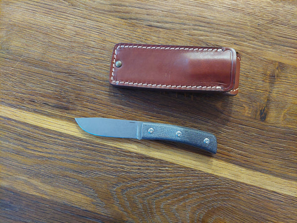 Straight Line Buster Brown Burlap Micarta