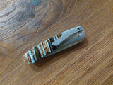KH Knives Damascus/Loðfíls Jaxl Liner Lock