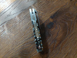 KH Knives Damascus/Loðfíls Jaxl Liner Lock
