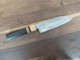 Adam Þórarinsson Santoku 17cm VG1 Damaskus/Eik, Járnviður, Birki, Birki Börkur