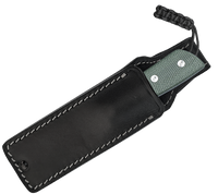 Straight Line Digger Green Canvas Micarta