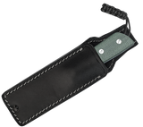 Straight Line Digger Green Canvas Micarta