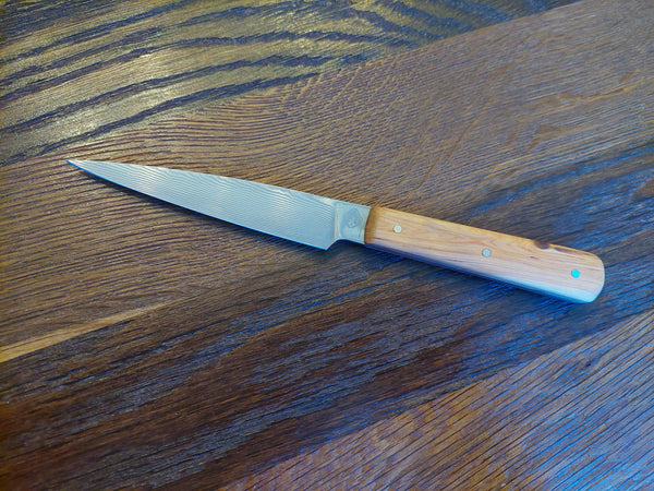 Adam Þórarinsson Paring Hnífur 11cm Einiviður/Damax