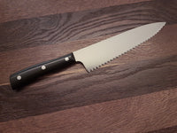 Maglio Nero Iside Kokkahnífur Tennt blað 21cm POM