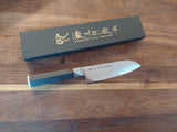Satake Hexagon Santoku Damaskus 17cm