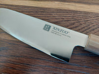 Xinzuo Aogami Sanmai Santoku 18cm