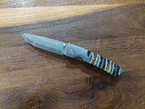 KH Knives Damascus/Loðfíls Jaxl Liner Lock