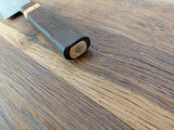 Adam Þórarinsson Santoku 17cm VG1 Damaskus/Eik, Járnviður og Birki