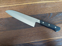 Yasuda Kotetsu Aogami Carbon Santoku 18cm