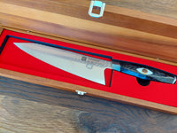 Xinzuo Li M390 Damaskus Kokkahnífur 21cm