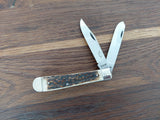 Otter Messer 167-2 HH Trapper Dádýrahorn Tvö Blöð